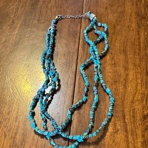 Chic Turquoise Multi-Strand Necklace
